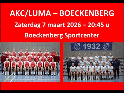 Boeckenberg A - AKC/Luma A (volledige wedstrijd)