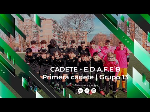 Partido 11 Diciembre |  Cadete - Escuela de Fútbol A.F.E B