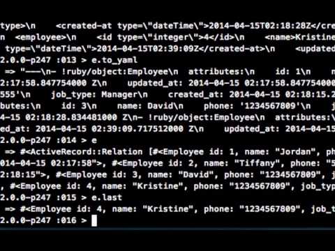 Advanced techniques for the Rails console