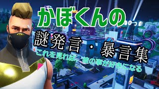 【HOT】かぼくんの謎発言と暴言集めました。これでみんなもかぼくんファン！【フォートナイト】【Fortnite】