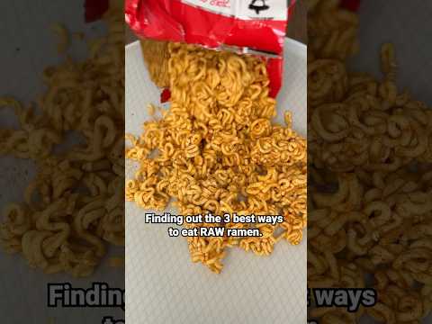 Finding out the 3 best ways to eat RAW ramen. #ramen