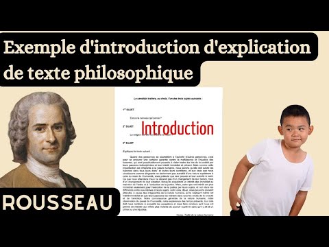 Example of an introduction to a text explanation in philosophy