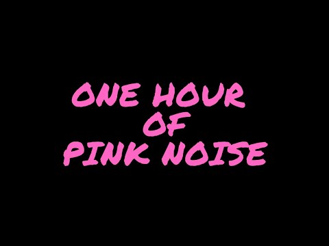 1 HOUR Pink Noise for Deep Sleep | Black Screen, No Music | Sound Blocker