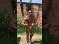 Muscle worship yellow working on