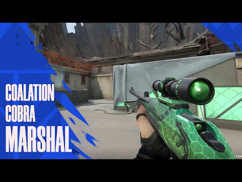 Coalition Cobra Marshal Skin Showcase (Coalition Cobra Collection) - Valorant Battle Pass Skins