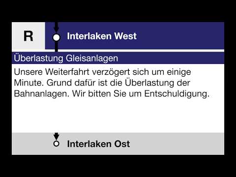 BLS Überlastung der Gleisanlagen D F E