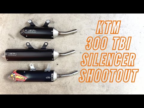 KTM 300 XCW TBI SILENCER SHOOTOUT. IS SHORTER BETTER?