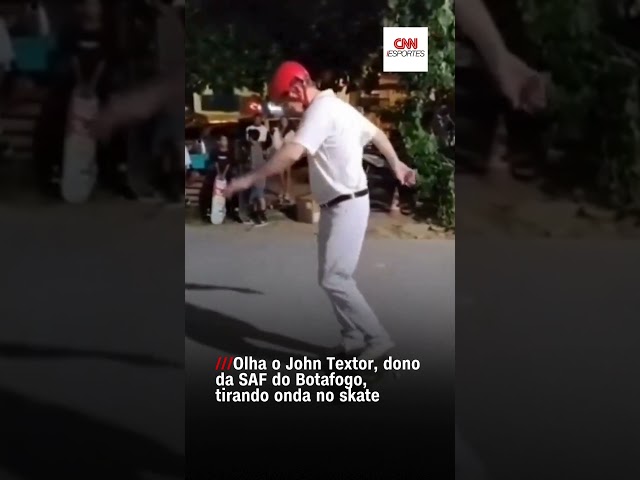 JOHN TEXTOR, DONO DO BOTAFOGO, TIRA ONDA NO SKATE | CNN ESPORTES