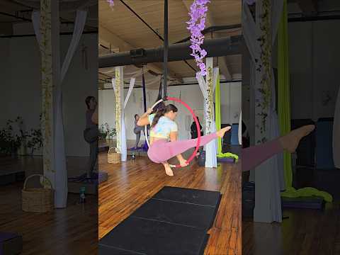 practicing crocs #lyra #aerialhoop #aeriallyra #croc #strongwomen #imback