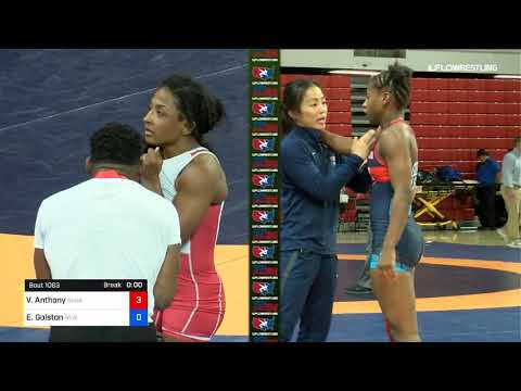 50 Kg Rr Rnd 2 Victoria Anthony Sunkist Kids Wrestling Club Vs Erin Golston New York Athletic Club