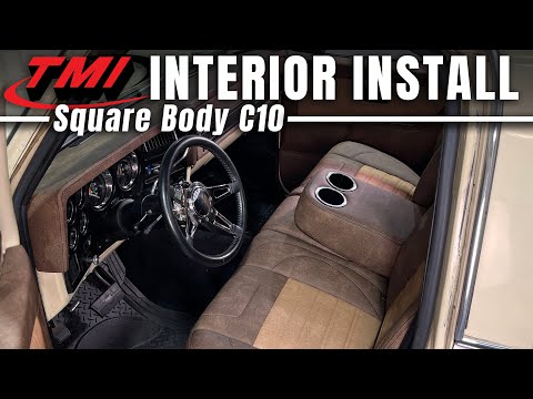 Installing TMI Custom Interior in our Square Body C10
