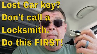 Lost Car key? Don