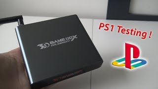 Playstation 1 Testing on the G6 Retro Goldensky Game Box 3D !