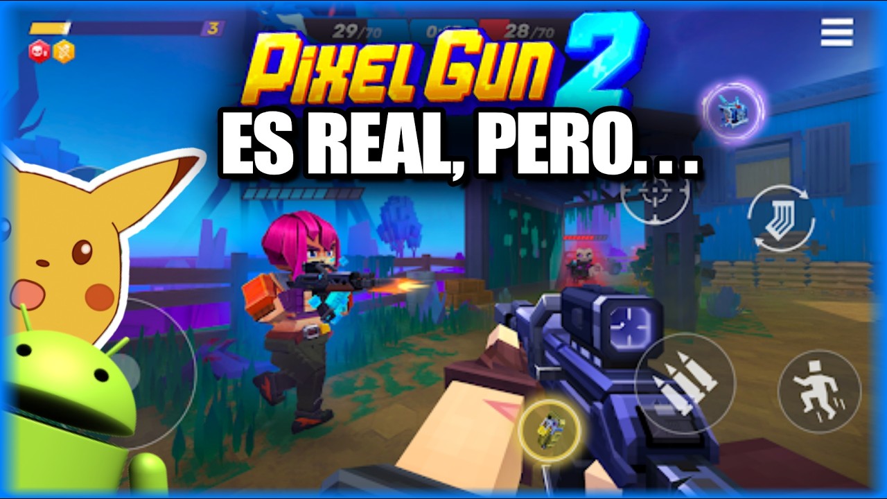 POR FIN probé el Supuesto Pixel Gun 2 ¿Es Un Juego ROBADO? POLEMICA y Gameplay Android, Bloxel Arena