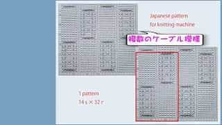 交差模様が複数あるレース模様の展開