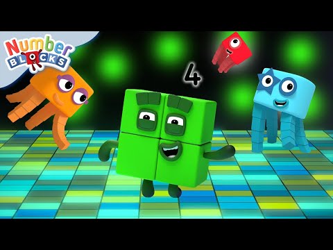 Four on the Floor | Kids songs & Maths | Learn to Count | Numberblocks