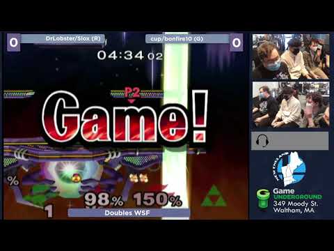 Mass Madness 34 SSBM - cupofwater/bonfire10 (Green) vs. DrLobster/SloX (Red) - Melee Doubles WSF