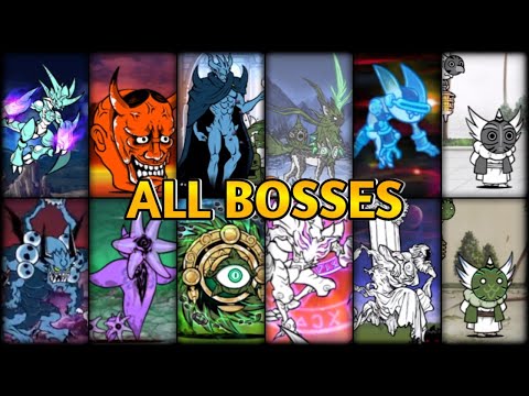 The Battle Cats - All Bosses ( Legend, Advent, Tower and more )