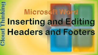 Inserting and Editing Headers and Footers in Microsoft Word (2018)
