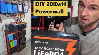 DIY 20KwH Solar power-wall GRNOE LIFEPO4 Battery under $2000, The best battery to buy in 2025