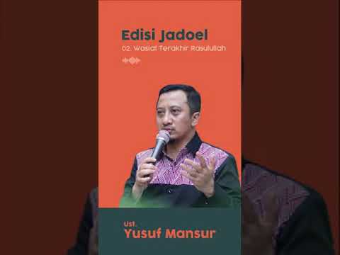 Wasiat terakhir Rasulullah