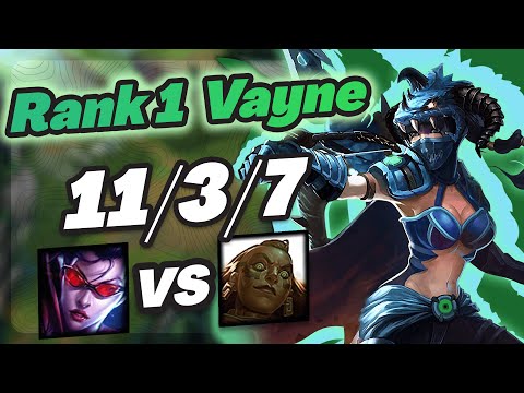 Vayne Vs Illaoi - Challenger Gameplay Rank 1 Vayne