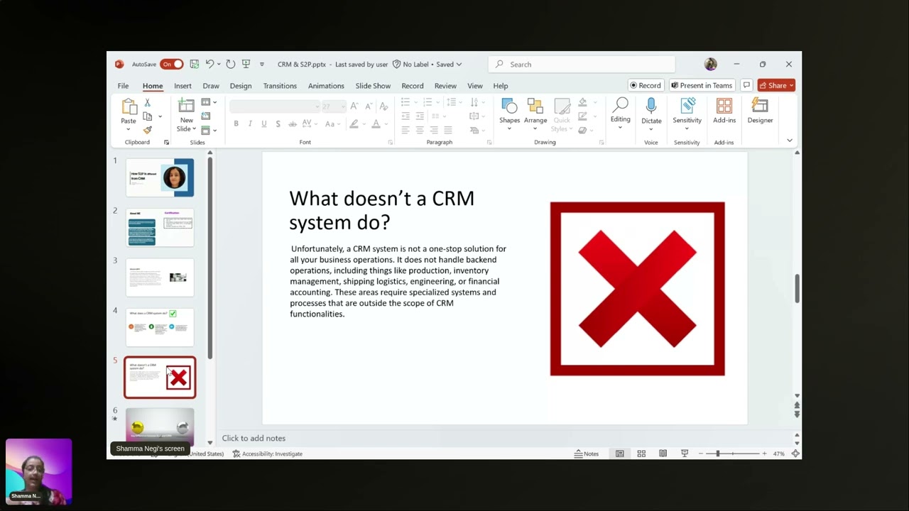 How is CRM different from S2P and what features come from AI