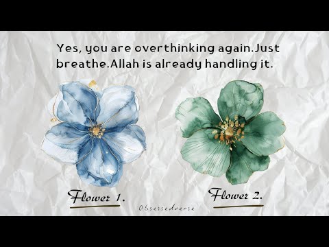 You Are Worried Again.Allah Is Not.Choose One.