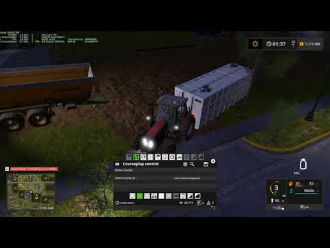 Farming Simulator 2017 Pleasant Valley V3 Part 10 - Singleplayer - Tractor Crashs into Silage Bales!