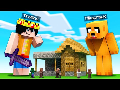 paso MINECRAFT pero somos MÁS GRANDES cada minuto 😱 MINECRAFT Trollino y Mikecrack