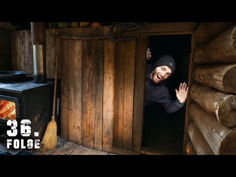 Ich baue ein HEIZBARES SCHLAFZIMMER im BLOCKHAUS | Tag 36/100 autark