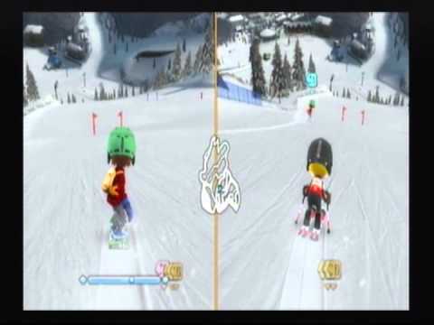family ski snowboard wii youtube