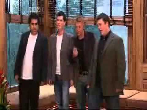 G4 at louis Walsh's house during x factor