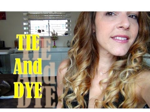 comment appliquer une coloration tie and dye