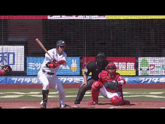 【1回裏】マリーンズ・角中 三遊間を割る先制タイムリーヒット!! 2018/6/2 M-C