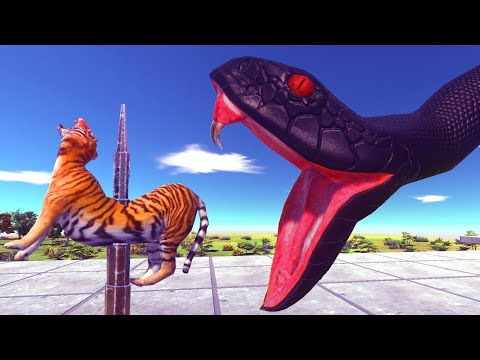 Deadly Spikes vs All Units And Dinosaurs  Escape From Snake  Animal Revolt Battle Simulator