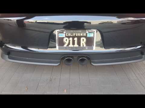 Porsche 911R new exhaust install before sound.
