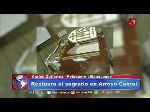 Peluquero de Villa Nueva restaura el sagrario de la iglesia de Cabral