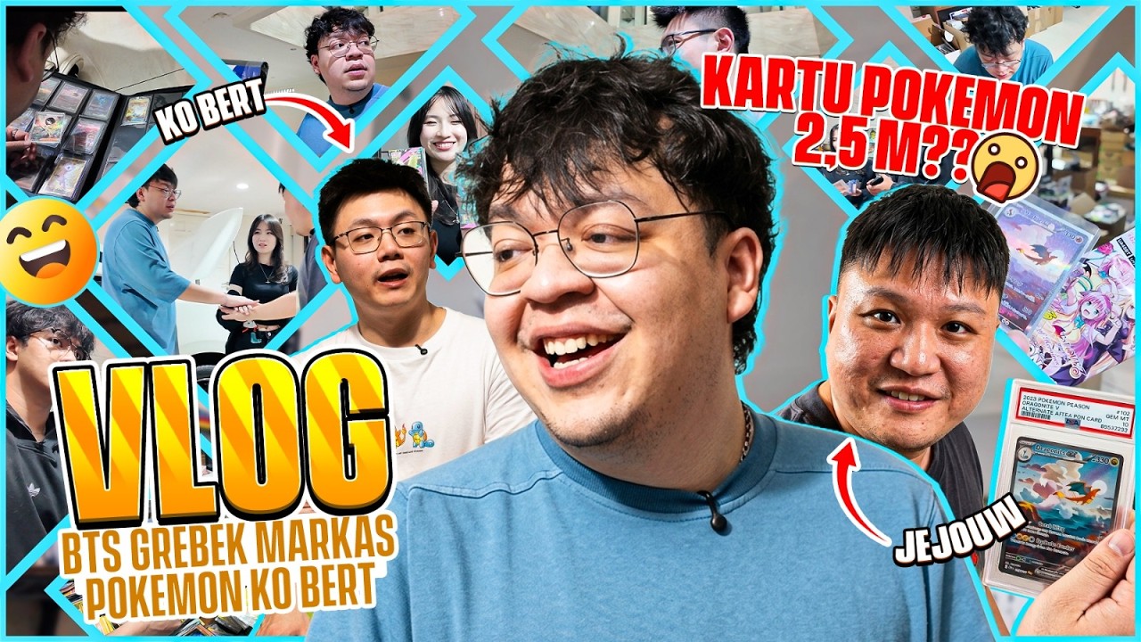 BTS GREBEK MARKAS KOLEKTOR KARTU POKEMON! FT. JEJOUW, POKEBERT - DAILY VLOG DEANKT