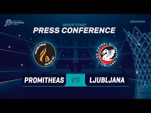 Promitheas v Petrol Olimpija - Press Conference - Basketball Champions League 2018-19