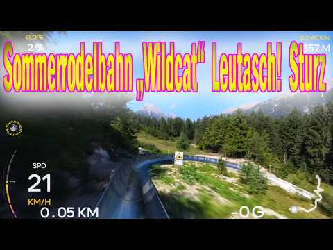 Sommerrodelbahn „Wildcat“  Leutasch!  Sturz auf Sommerrodelbahn !!!!!!!!!!!!!!!!