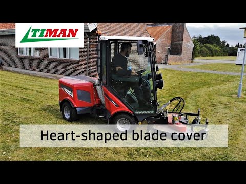 Rotary Mower for Timan 3330. Powerful lawn mower with a heart-shaped blade cover.