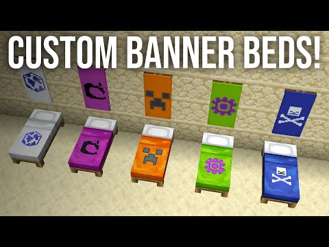 OMGcraft - Minecraft Tips & Tutorials! - How to Get Custom Banner Beds in Minecraft