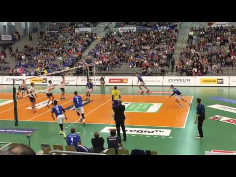 20161022 Volleyballspiel VfB Friedrichshafen gegen TV Rottenburg 3:0