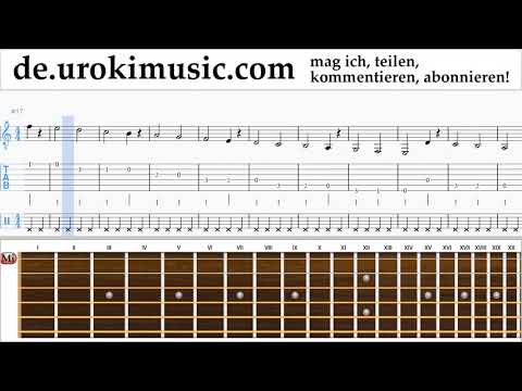 Gitarre Lernen Clean Bandit - Rockabye ft Sean Paul Anne-Marie Tabulatur Teil#1 Übungen um-i995