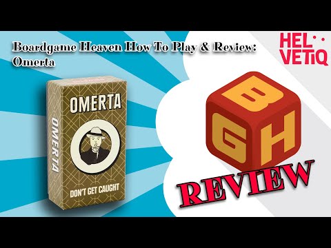 Boardgame Heaven How To Play & Review 174: Omerta (Helvetiq)