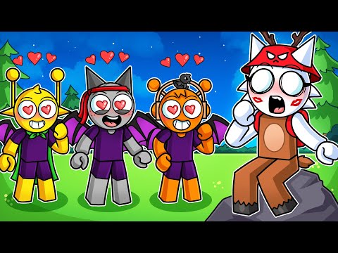 Los MURCIÉLAGOS SPRUNKI se ENAMORAN de WENDA CIERVA en 99 NOCHES en el BOSQUE