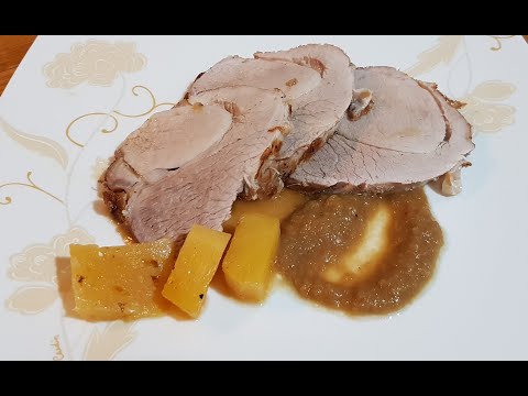 Arrosto di maiale all'ananas