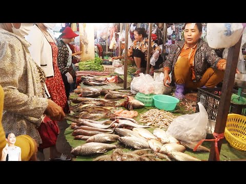 Night street food review @ Chbar Ampov Market