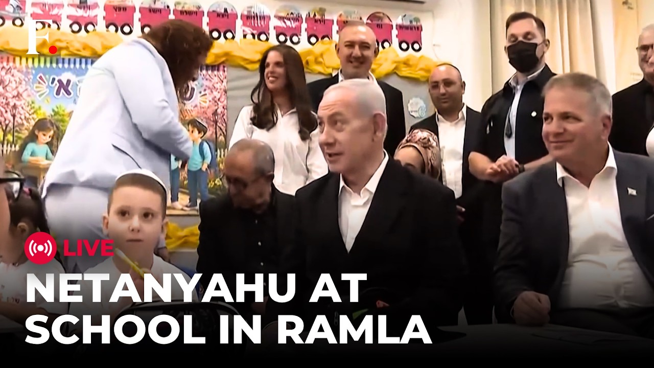 NETANYAHU LIVE: Israeli PM Netanyahu Attends First Day of School in Ramla